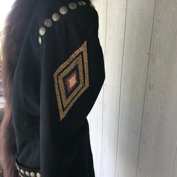 Double D Ranchwear Rainbird Jacket With Real Fur - Picture 3 of 10